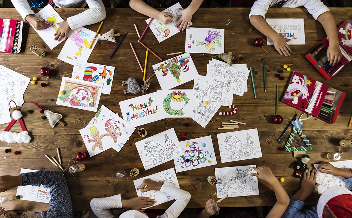 Atelier créatif coloriage enfant noël